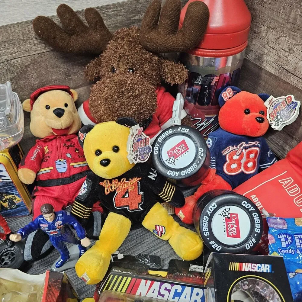 NASCAR Jeff Gordon Richard Petty Collectibles Mixed Lot Plush Diecast Cards PEZ